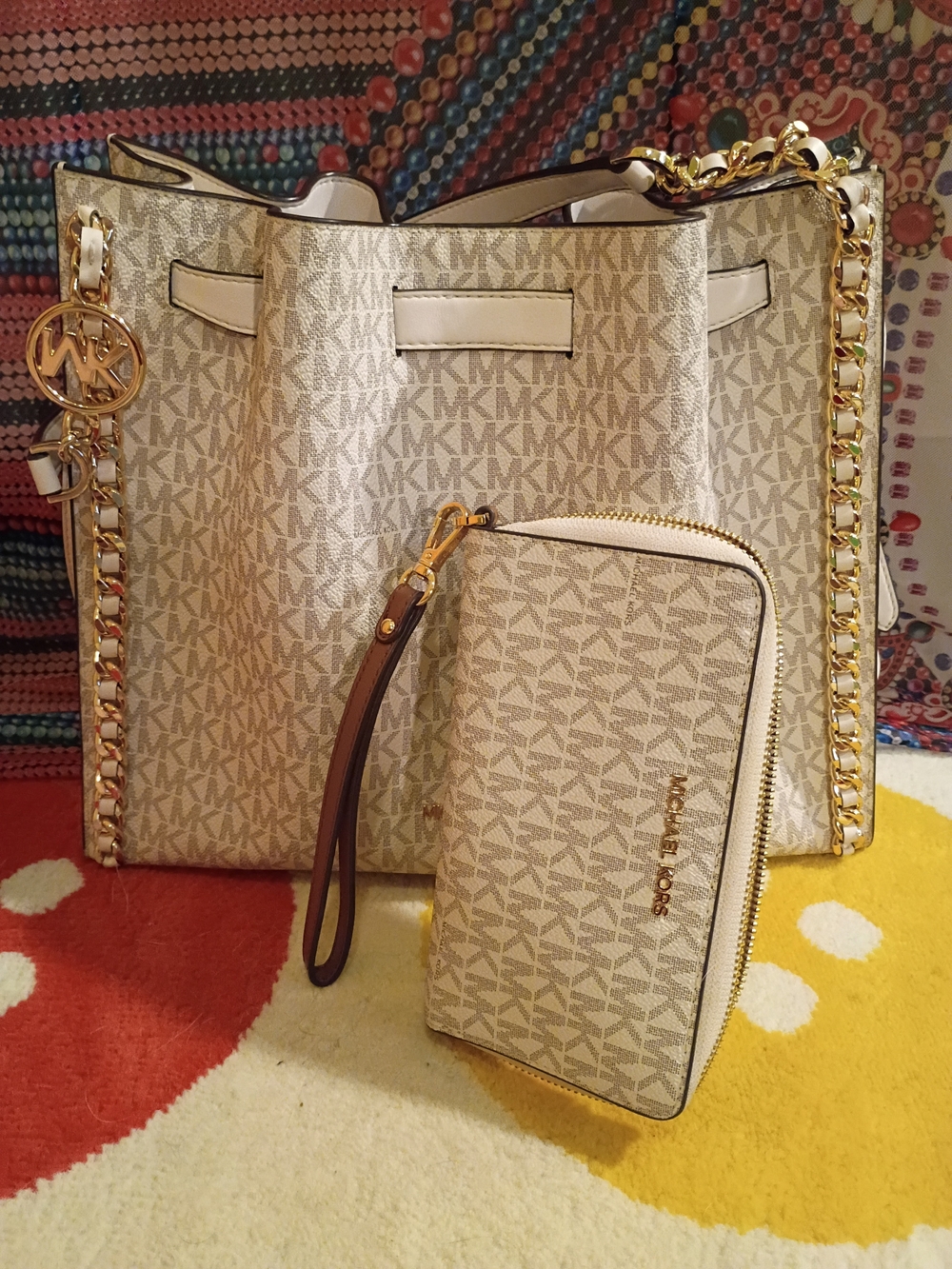 Michael Kors Chain-Trim Tote with  Wallet
